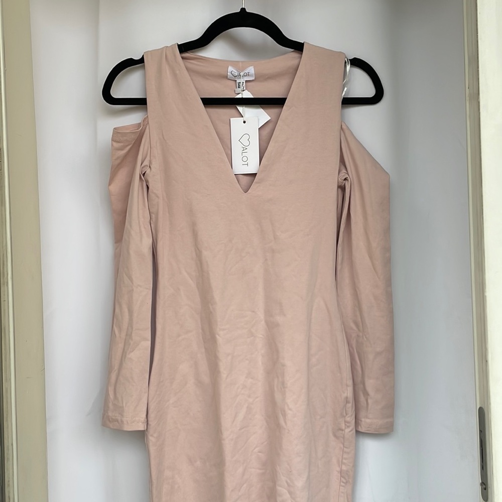 Pink Long Sleeve Dress